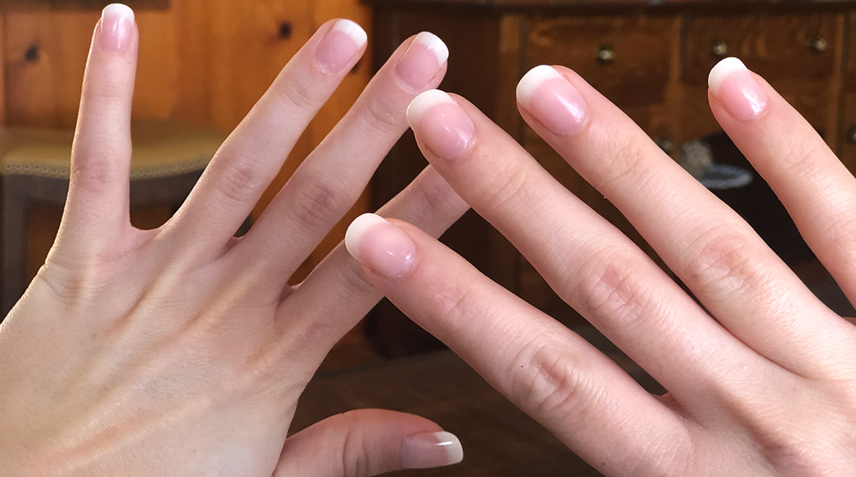 kiss nail tutorial &mdash; finished kiss acrylic nails application