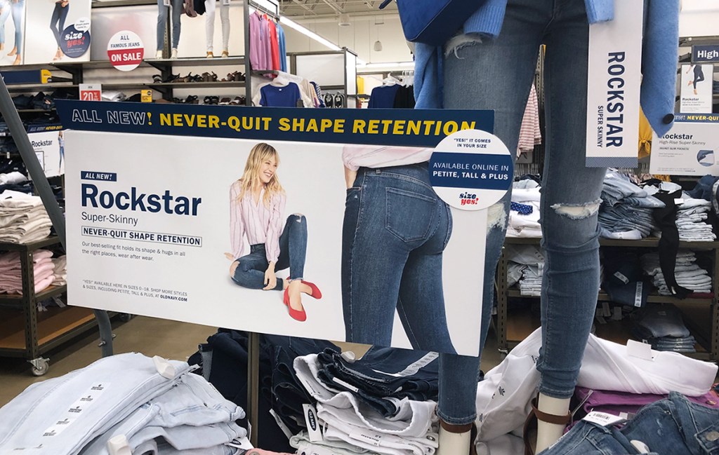 old navy spring capsule wardrobe &ndash; rockstar jeans