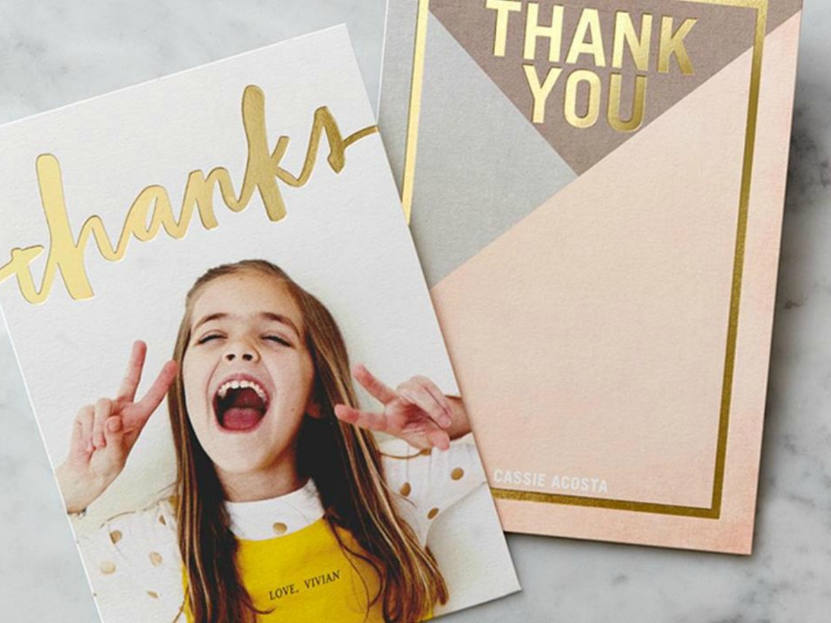 Tiny Prints thank you cards