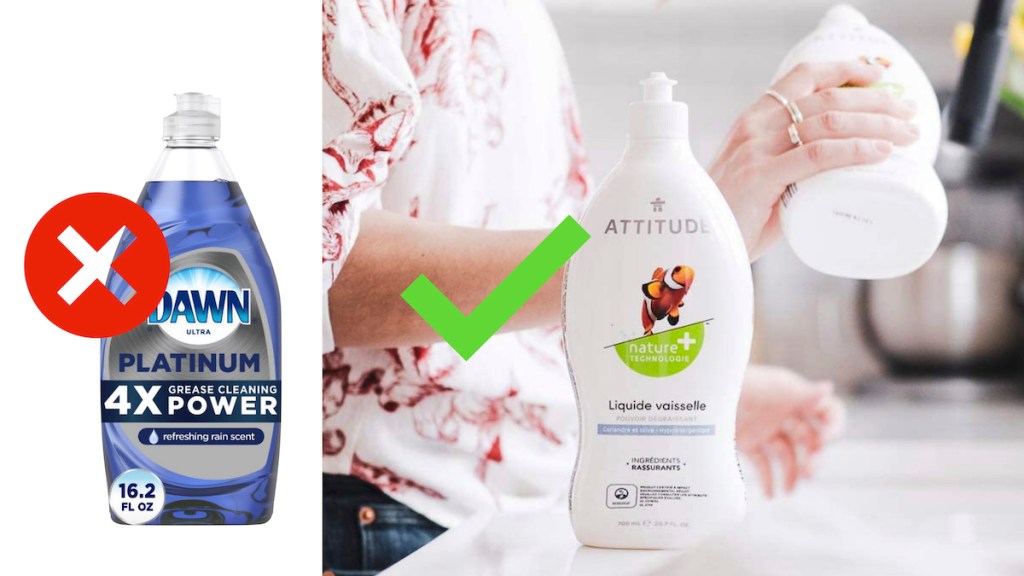 comparison of dawn and attitude dishwashing liquid dish soaps