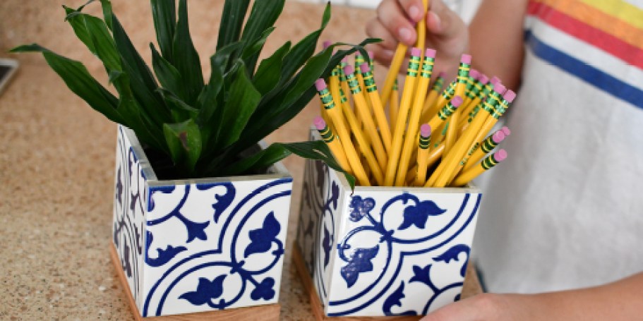 Create a Stylish Planter Box with Tiles— Useful Teacher Gift!