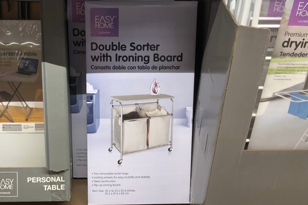 Easy Home Double Sorter with Ironing Board at ALDI