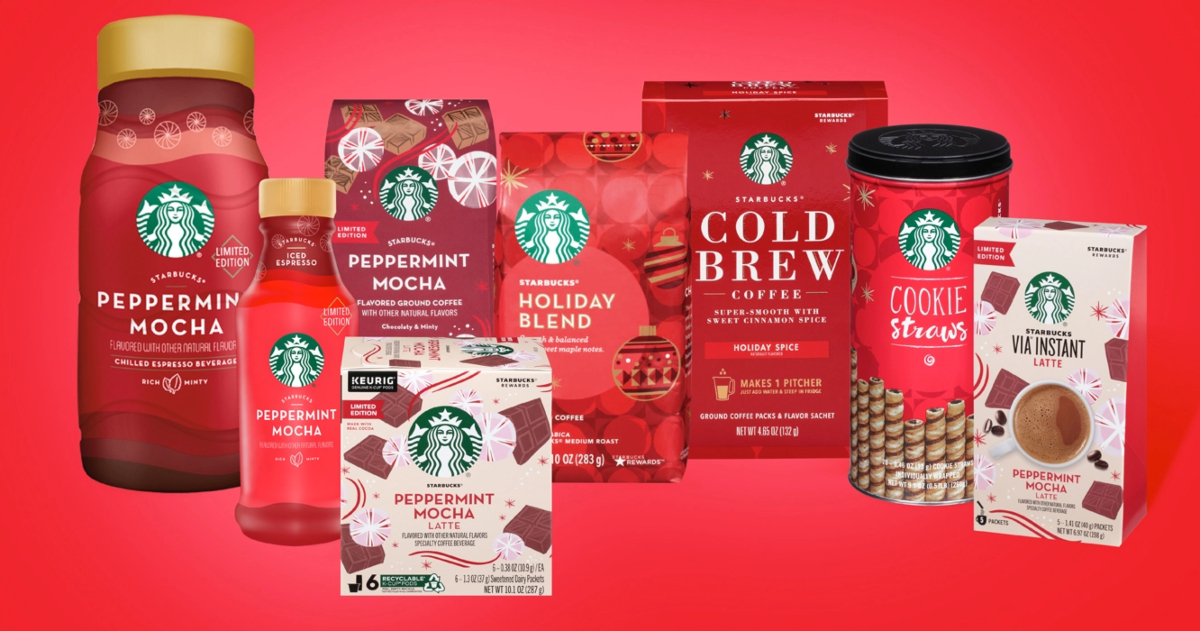 Starbucks Holiday at Home merchandise