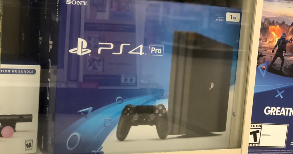 1TB Sony PlayStation 4&nbsp; Console Bundle on store shelf