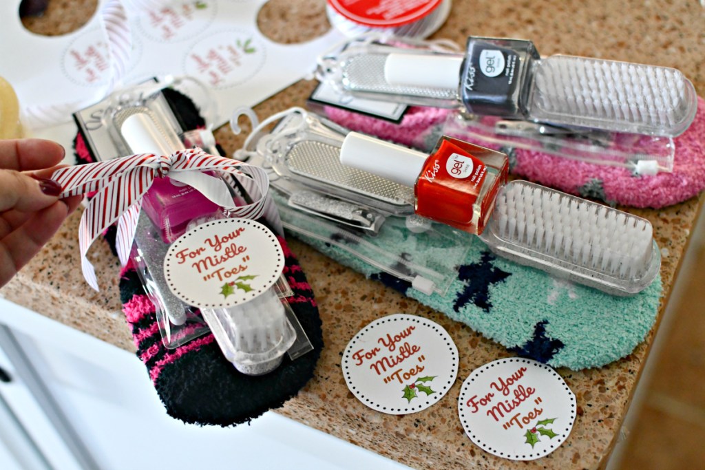 pedicure christmas gift from Dollar Tree 