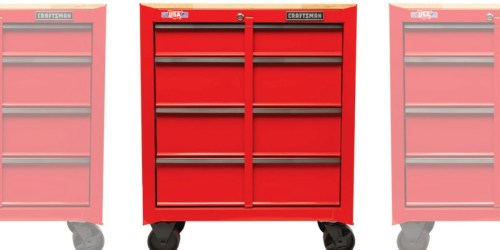 Craftsman 4-Drawer Steel Rolling Tool Cabinet Only $84.98 at Lowe’s (Regularly $169)
