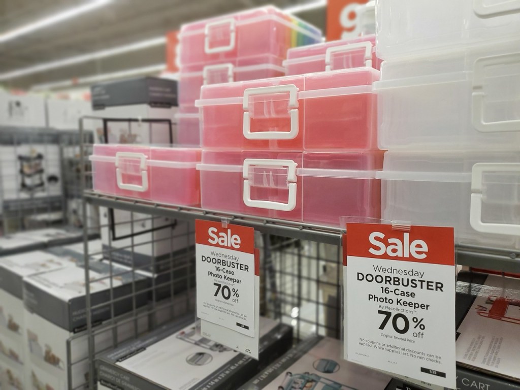 Photo Keepers at Michaels on display shelf