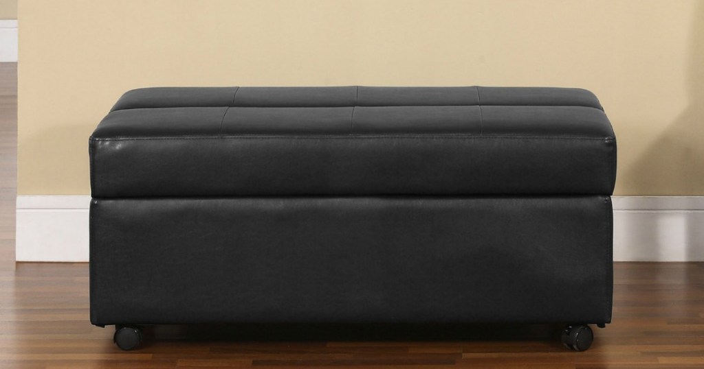 brown sleeper ottoman