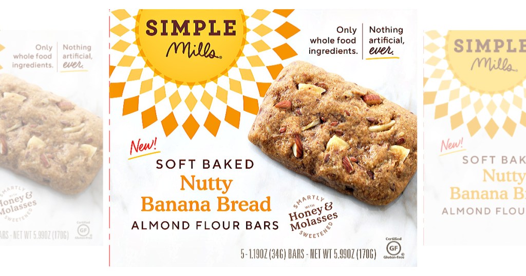Simple Mills Soft Baked Nutty Banana Bread Bars