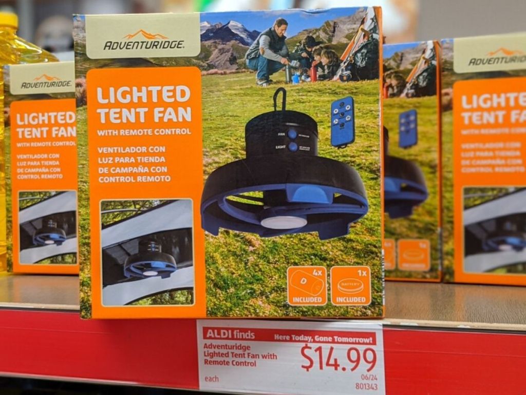 Lighted Tent Fan in Box