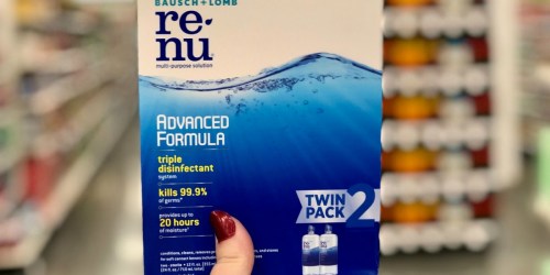 $6/1 Bausch + Lomb ReNu Printable Coupon = Contact Solution Twin Pack Just $7.99 at Walgreens
