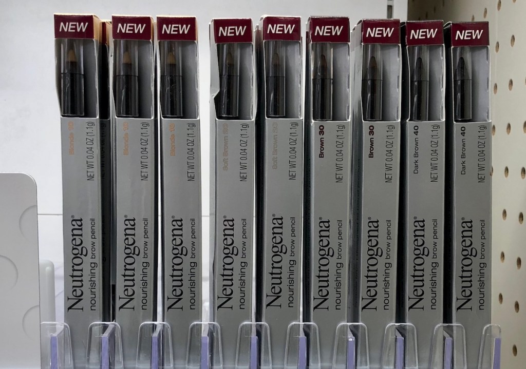 row of Neutrogena Brow Pencils