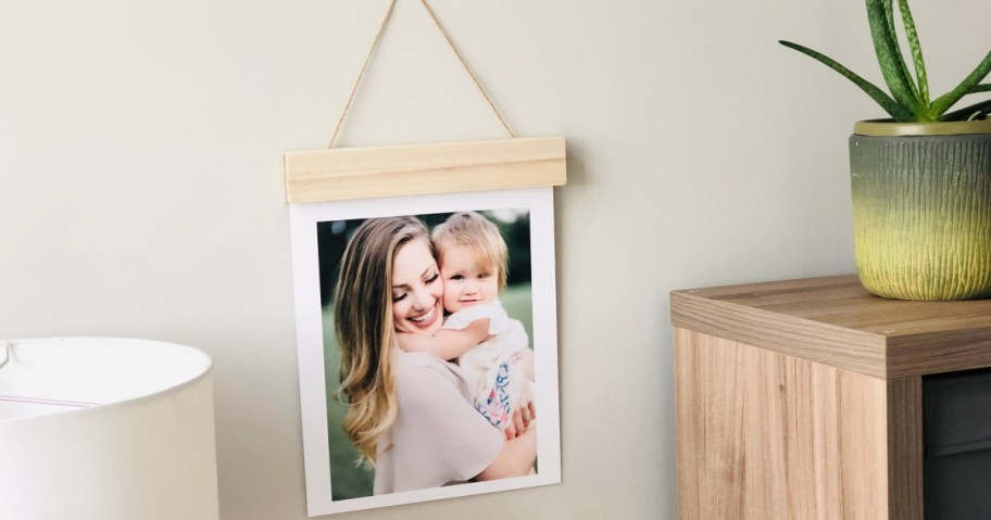 walgreens wood hanger board hanging on wall