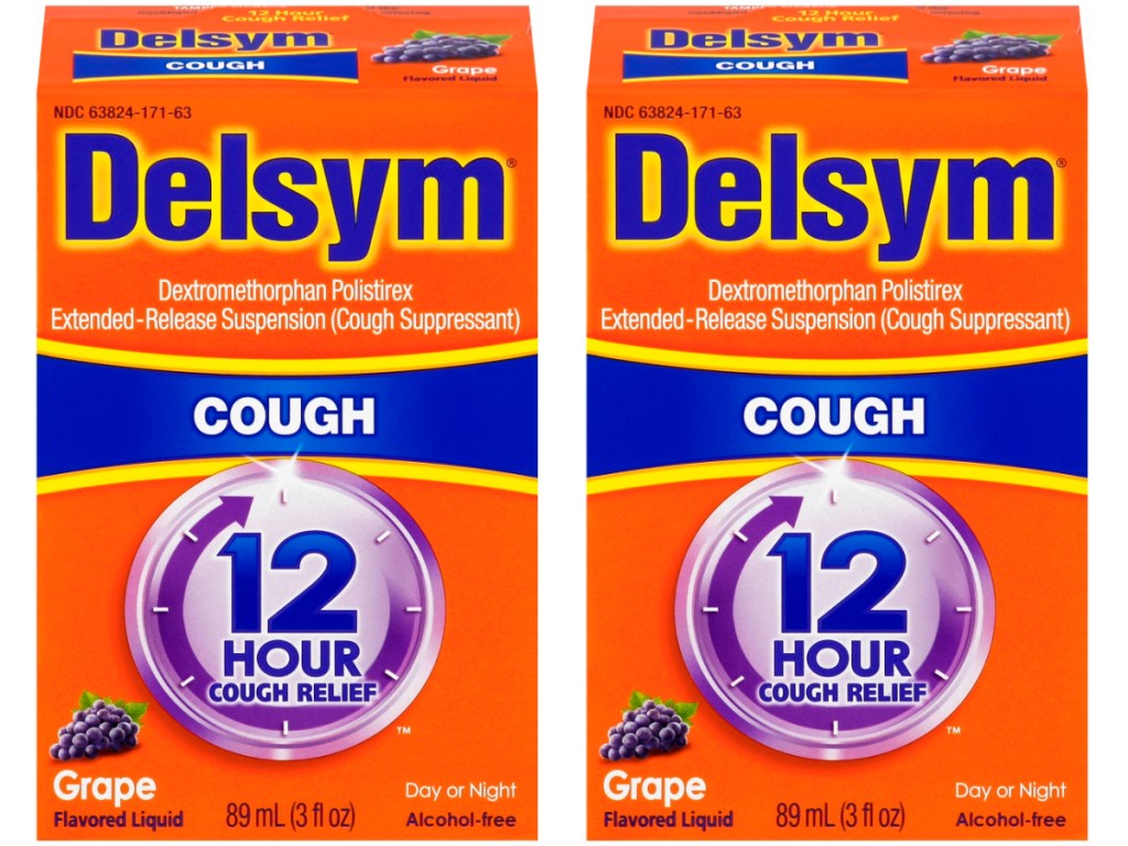 Delsym 3-Ounce Grape Flavor Adult Cough Suppressant Liquid