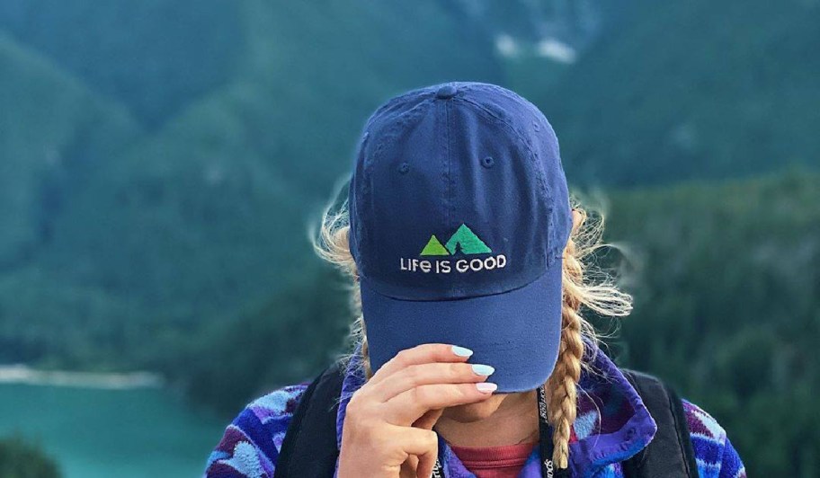 woman wearing hats life is good