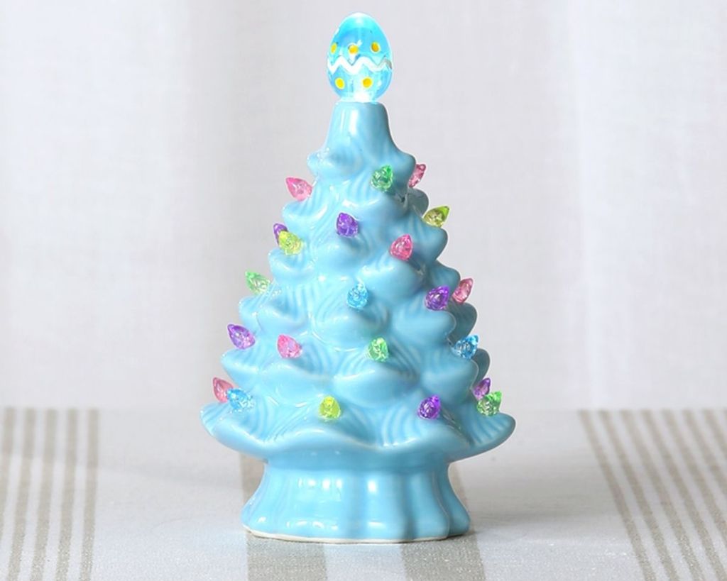 Retro Lighted Ceramic Easter Accents