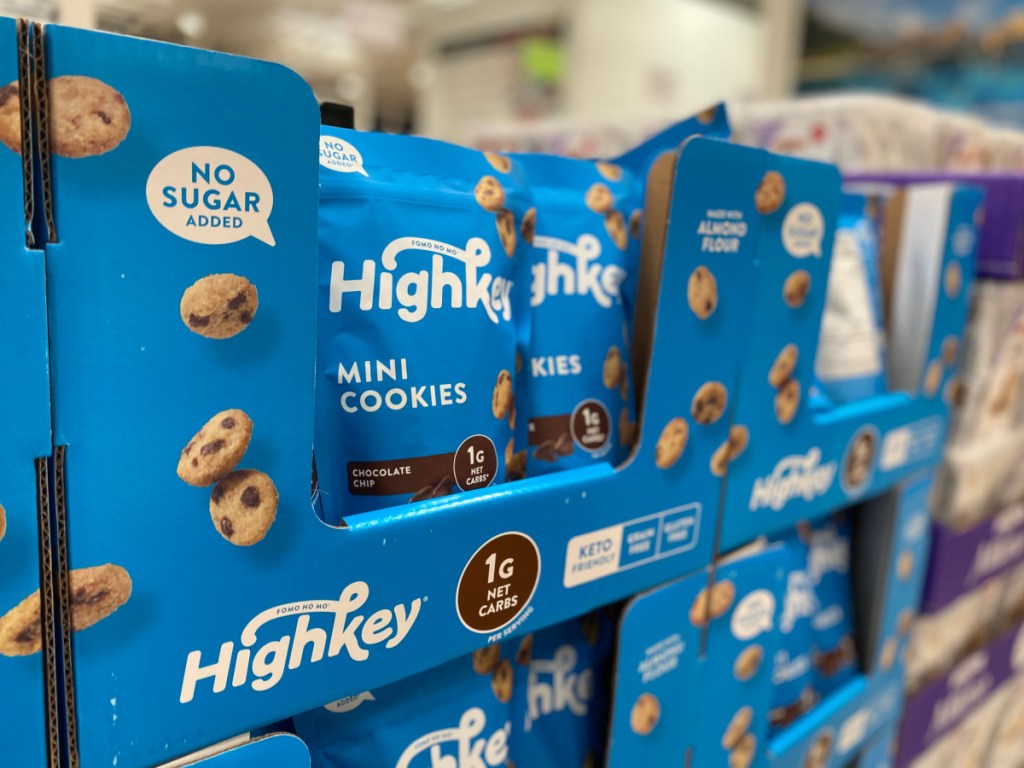 keto friendly cookies on display