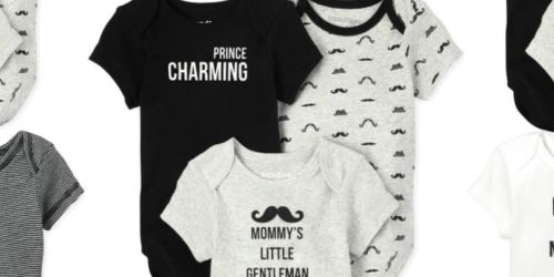 The Children’s Place Baby Mustache Bodysuit 5-Pack Only $6.59 Shipped (Just $1.31 Each)