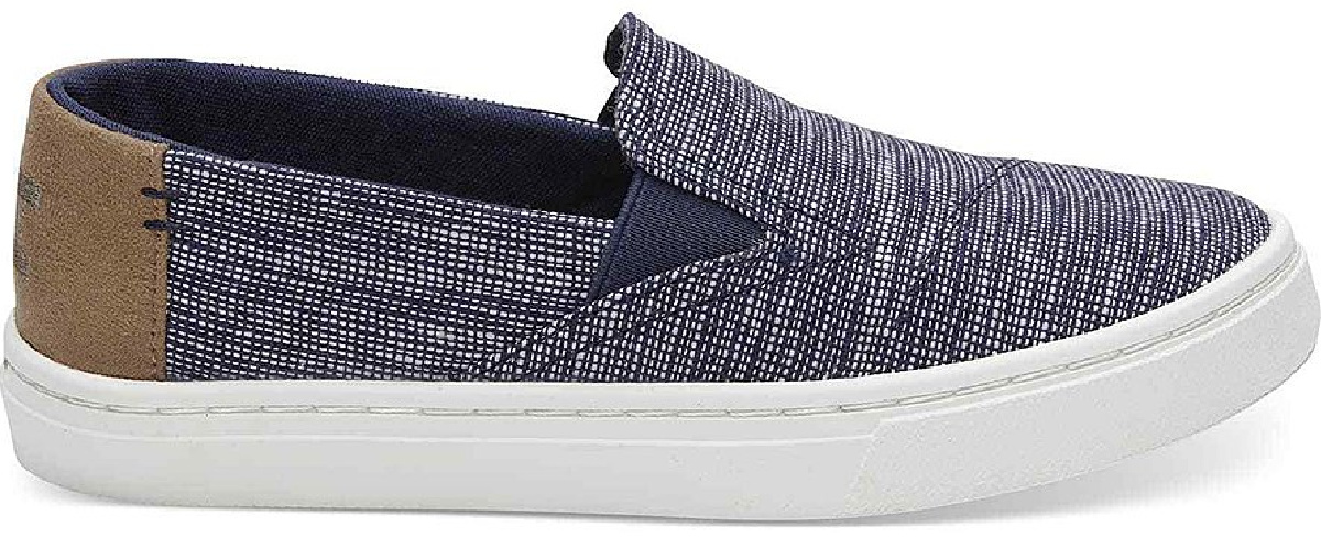 striped blue toms shoes
