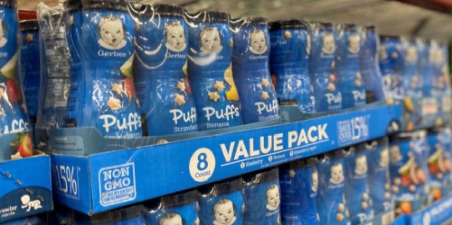 Gerber Baby Puffs Variety 8-Pack Only $10 Shipped on Amazon (Reg. $19)