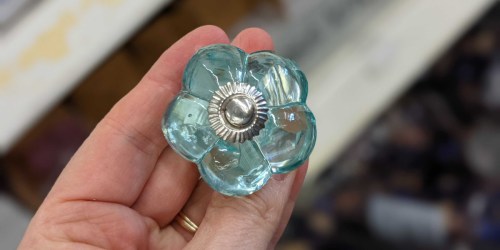 These Anthropologie Dupe Glass Knobs are Just $1 at Dollar Tree