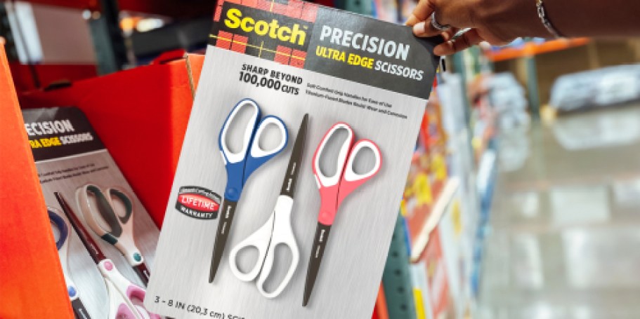 Scotch Precision Ultra Edge Scissors 3-Pack Only $8.39 on Amazon