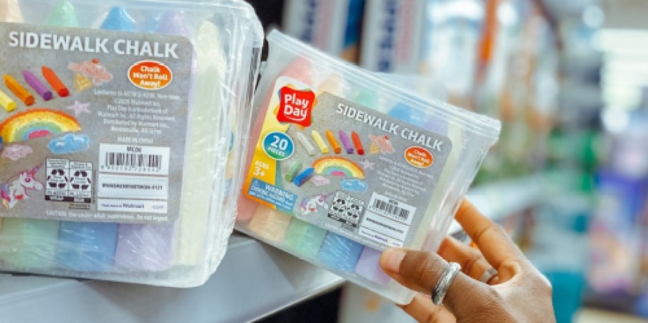 Play Day Sidewalk Chalk 20-Pack Just 98¢ at Walmart