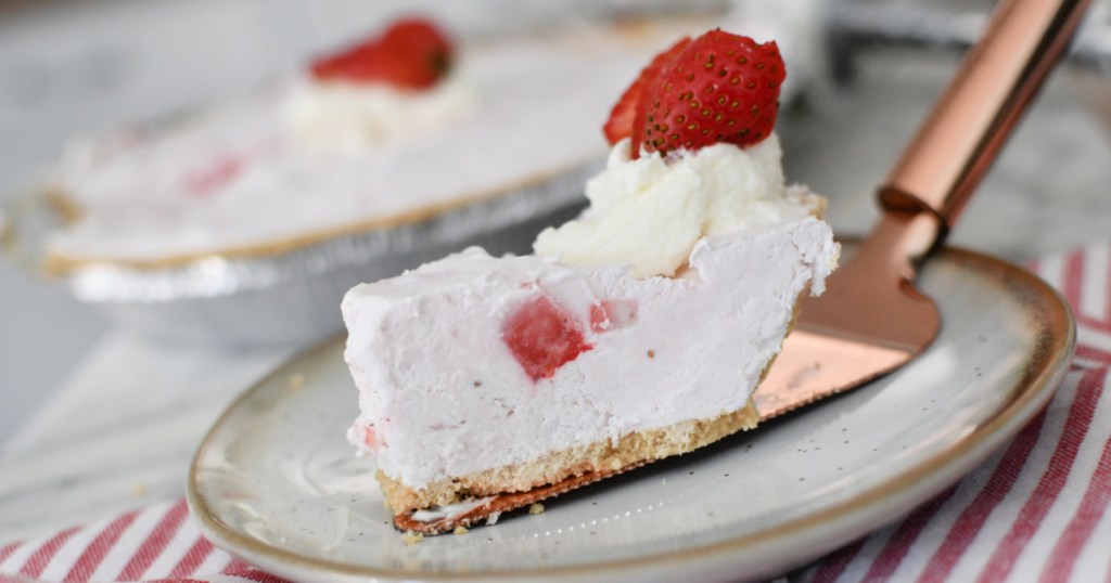 slice of frozen yogurt pie
