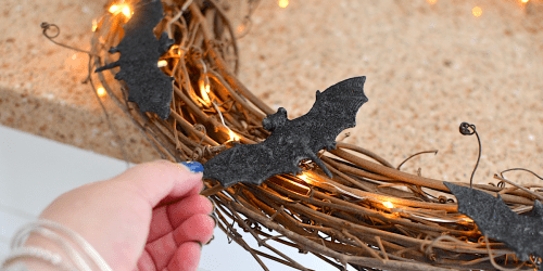Create a Halloween Bat Wreath in Just 10 Minutes!