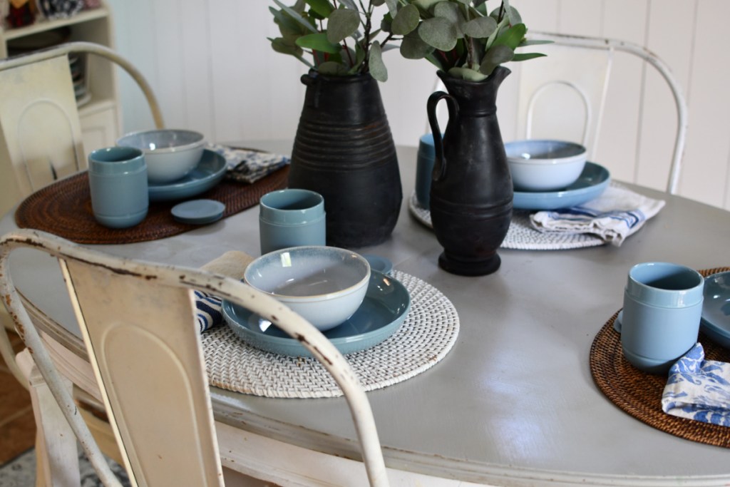corelle dinner set on the table