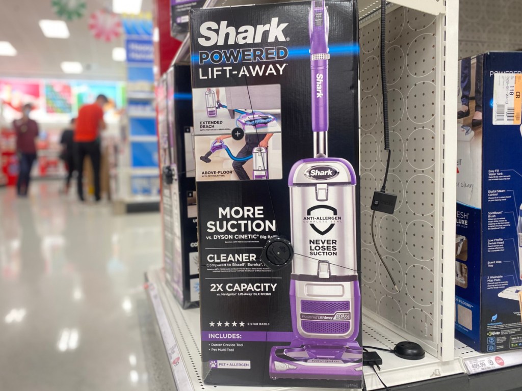 purple vacuum in box 