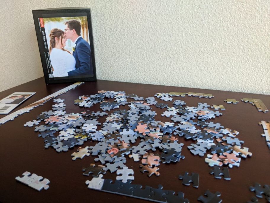 Shutterfly Puzzle on table