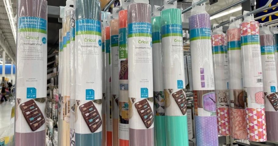 rolls of Cricut vinyl