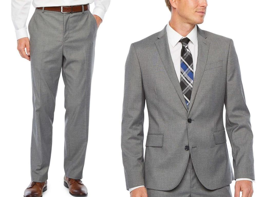JF J. Ferrar Ultra Comfort Stretch Slim Suit Pants and Jacket