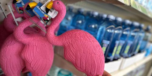 Pink Plastic Flamingos Just $1.25 at Dollar Tree | Great for Tropical Backyard Parties