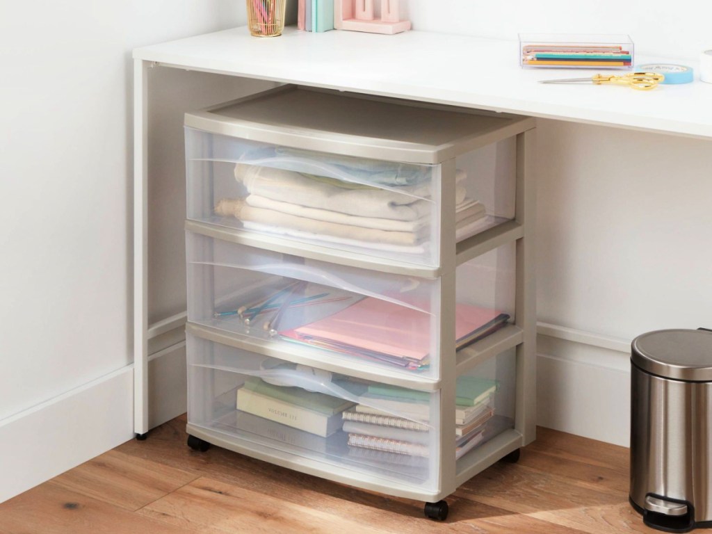 Brightroom Wide 3-Drawer Cart