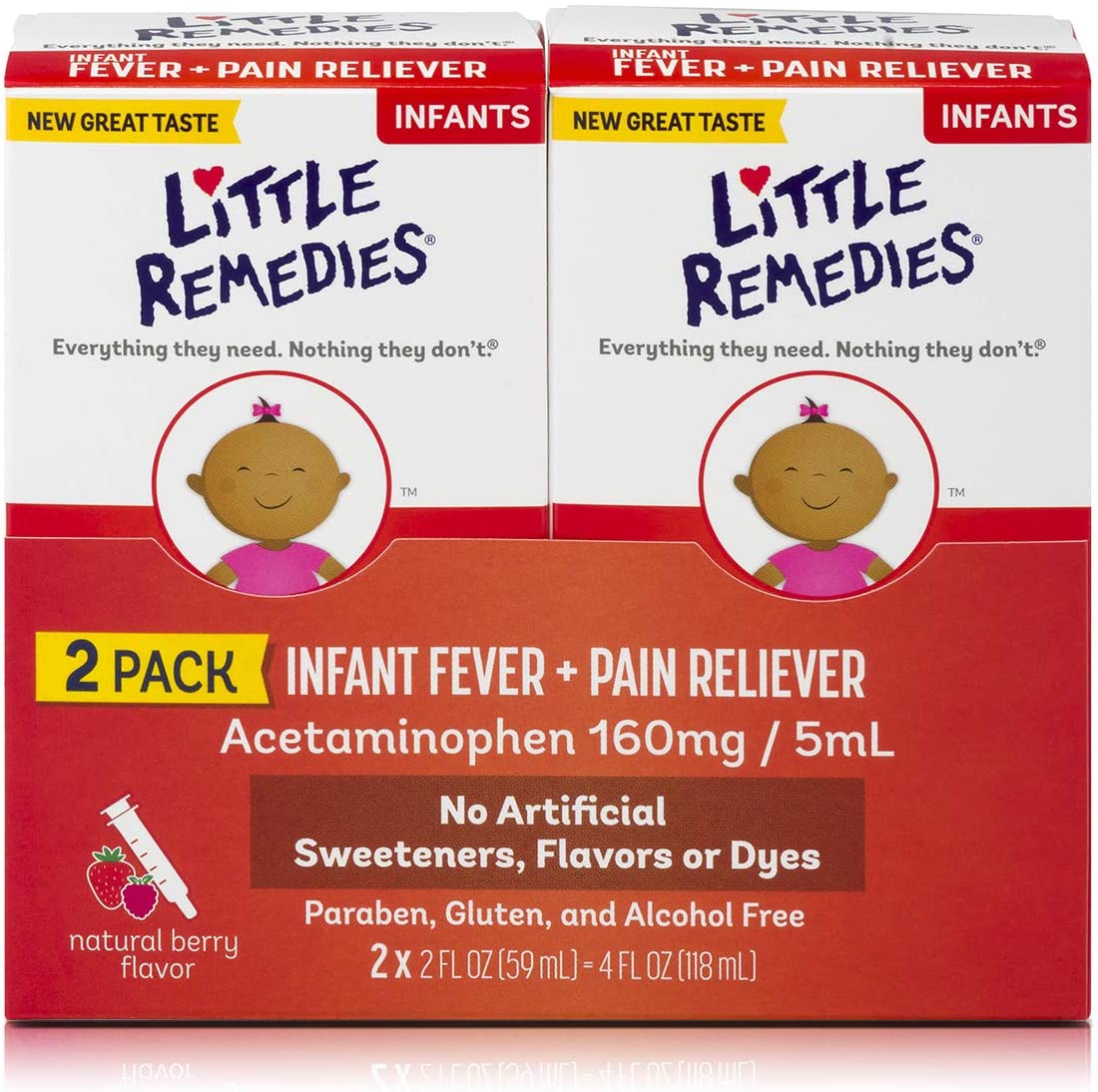 Little Remedies Pain Reliever 2 pack