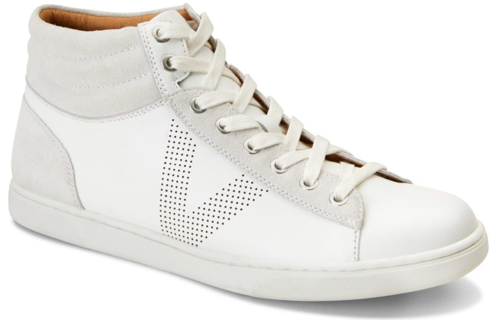 white high top fashion sneaker