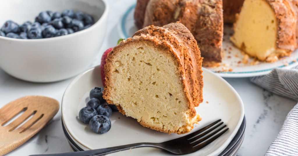 slice of pound cake