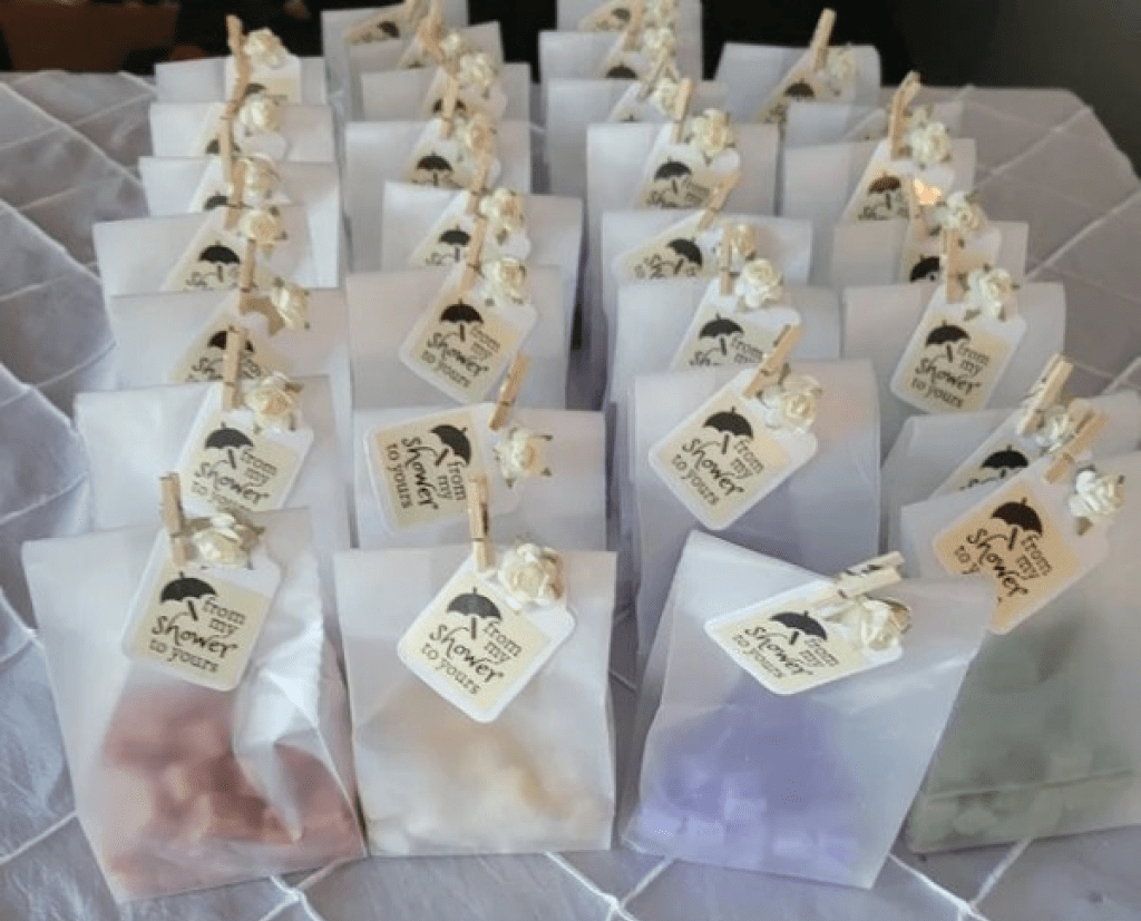 bridal shower ideas - sugar scrub wedding favors