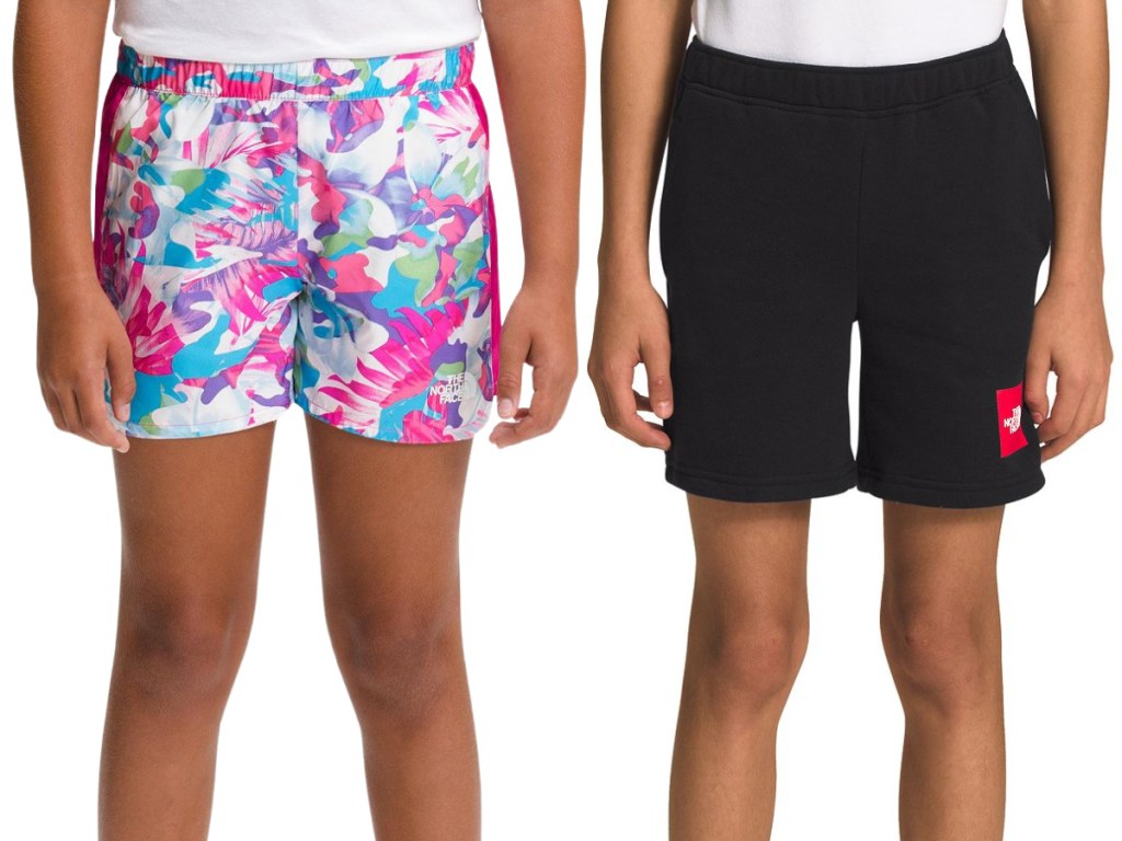 boy and girl wearing shorts
