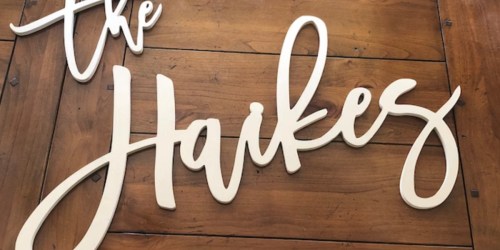 These Stylish Wooden Letters are the Perfect Wall & Home Decor Pieces (Starting at $1.99!)