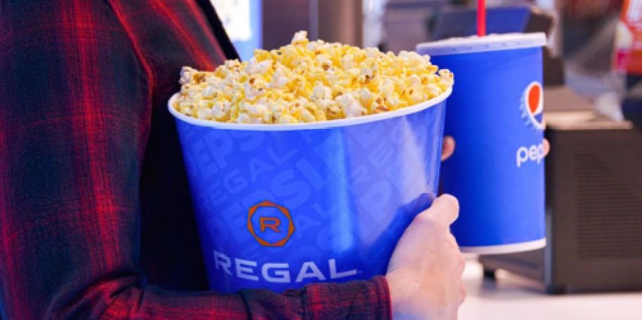 TWO Regal Cinemas Movie Tickets AND Popcorn Only $31 (Reg. $48)