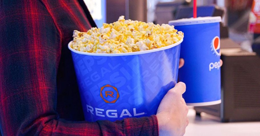 TWO Regal Cinemas Movie Tickets AND Popcorn Only $31 (Reg. $48)