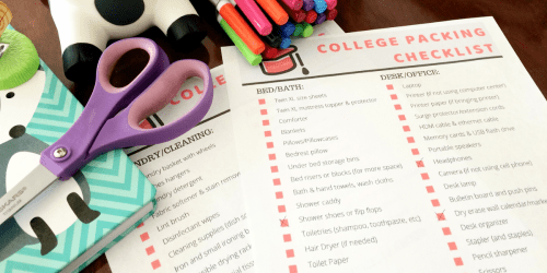 The Ultimate 2025 Dorm Room Packing List (+ Free Printable Guide)
