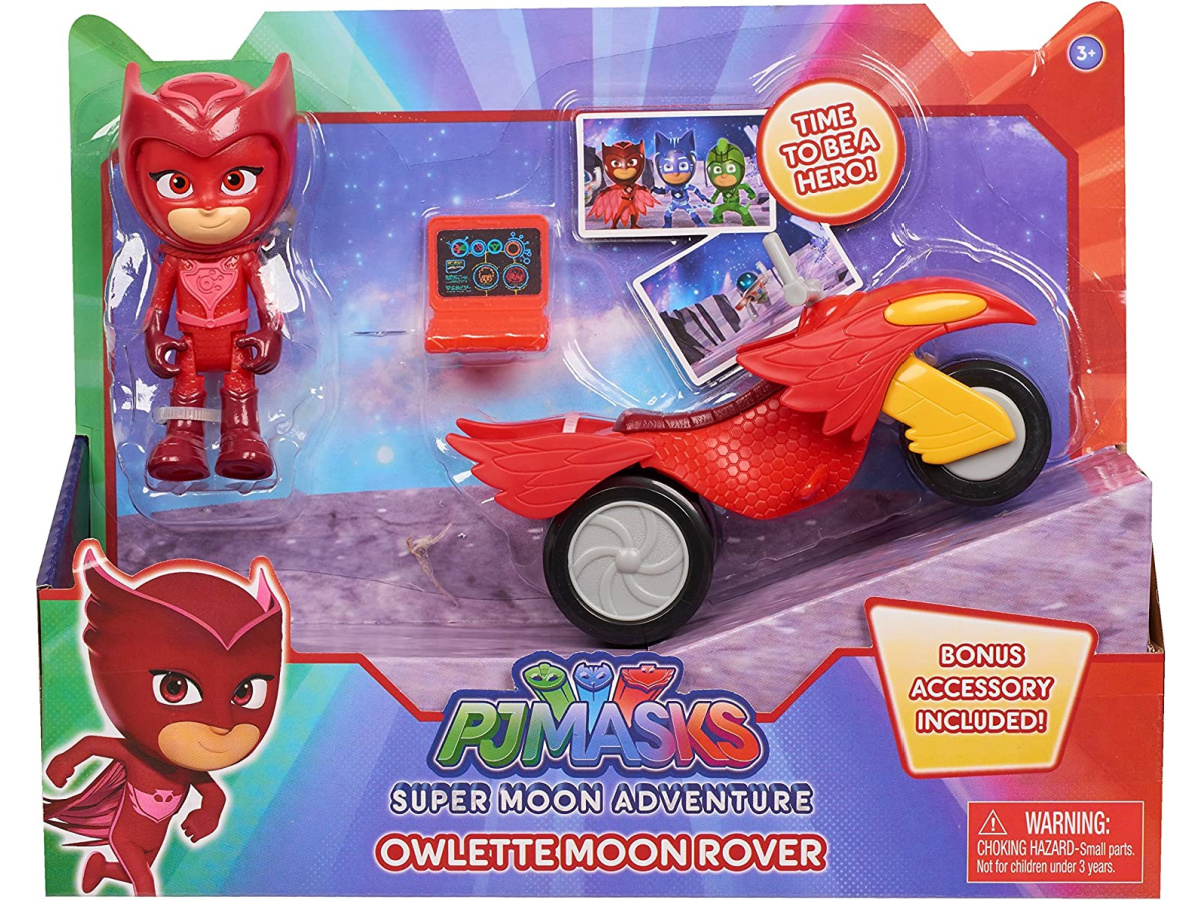 PJ Masks Super Moon Adventure Space Rover Toys featuring Owlette&nbsp;