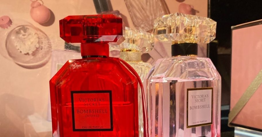 bottles of Victoria's Secret Perfume