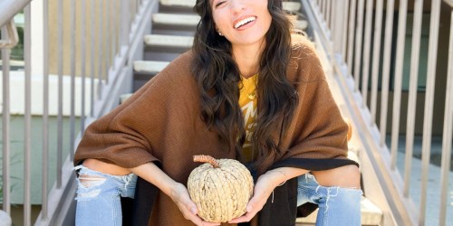 RUN! Kohl’s Ruanas on Sale Under $20 & Make the BEST Women’s Gifts