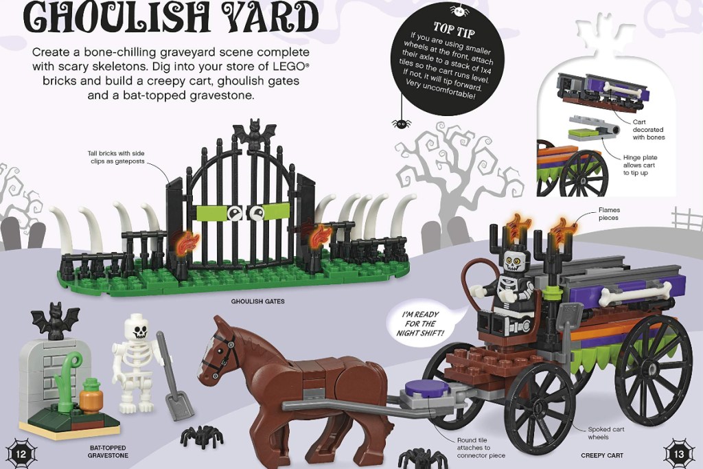 Lego Book Halloween ideas inside pages