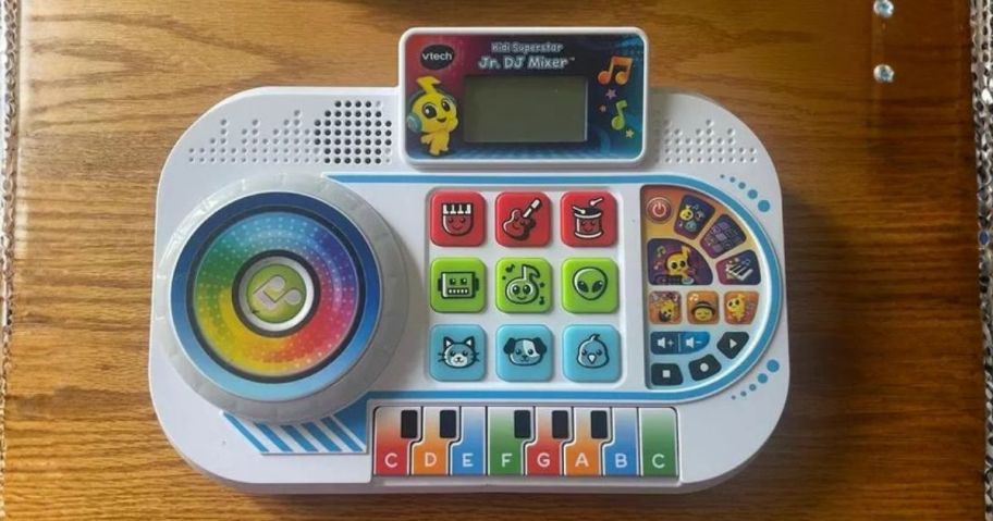 VTech Kidi Superstar Jr. DJ Mixer on table